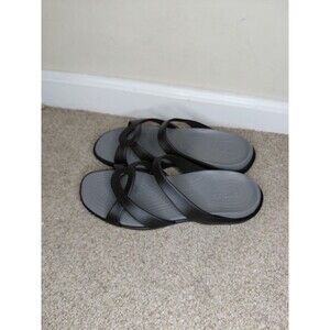 CROCS Meleen Twist Women's Size 8 Black Slip On Comfort Open Toe Sandals